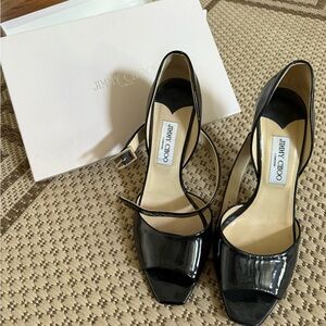 Jimmy Choo Black Patent Leather Heels